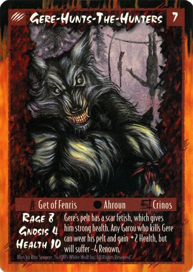 Gere Hunts-the Hunters (Crinos Form)